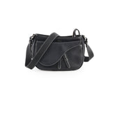 Christian Dior Men's Saddle Messenger Bag Black